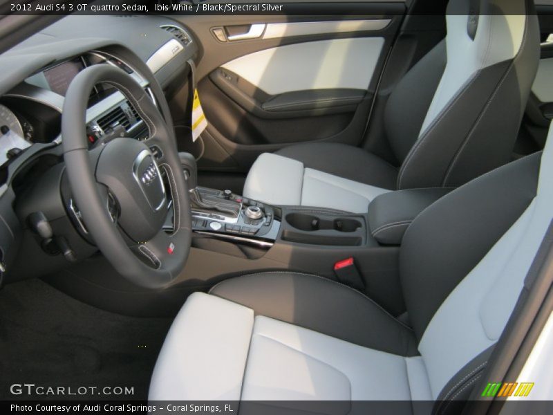 Ibis White / Black/Spectral Silver 2012 Audi S4 3.0T quattro Sedan