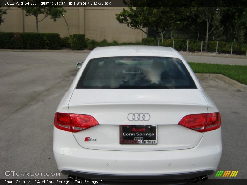 Ibis White / Black/Black 2012 Audi S4 3.0T quattro Sedan