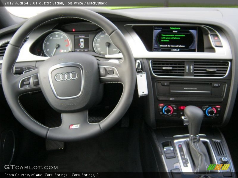 Ibis White / Black/Black 2012 Audi S4 3.0T quattro Sedan