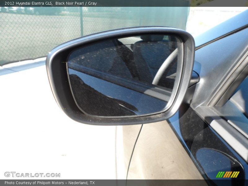 Black Noir Pearl / Gray 2012 Hyundai Elantra GLS