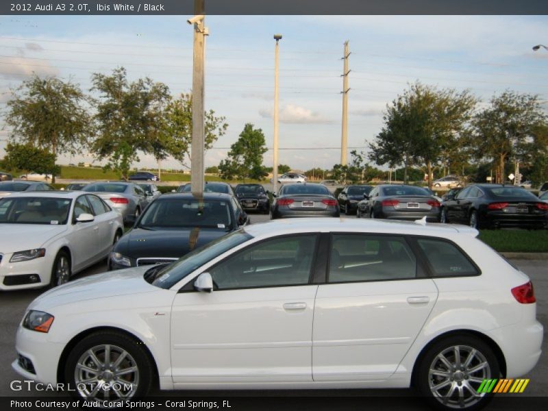 Ibis White / Black 2012 Audi A3 2.0T