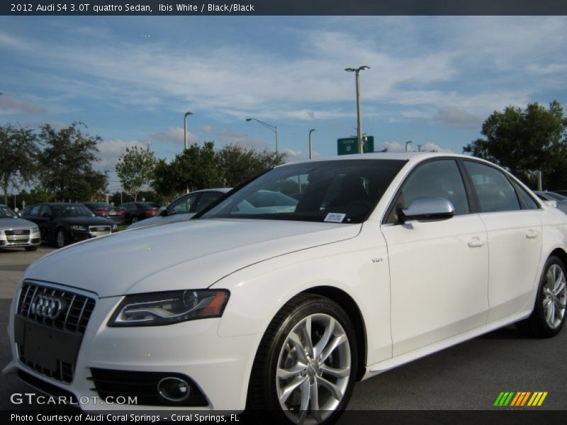 Ibis White / Black/Black 2012 Audi S4 3.0T quattro Sedan