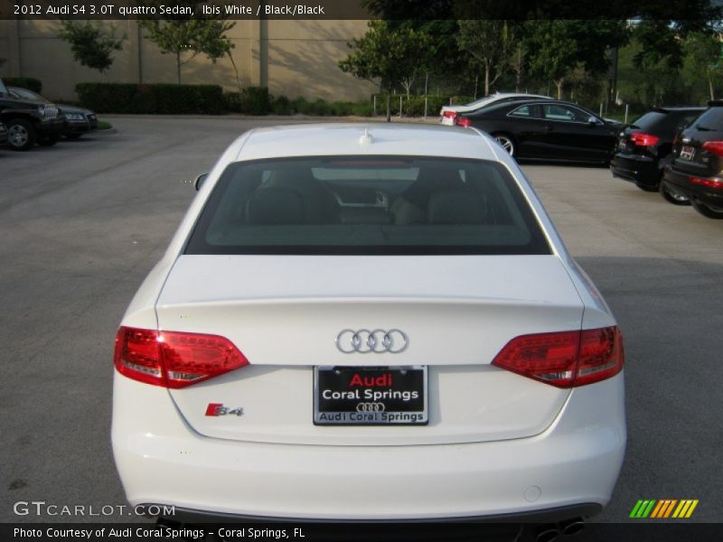 Ibis White / Black/Black 2012 Audi S4 3.0T quattro Sedan