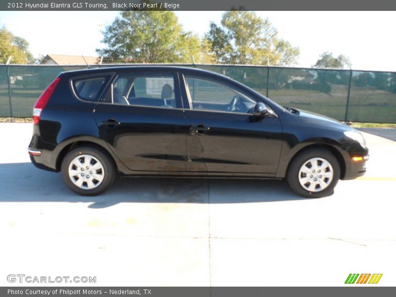 Black Noir Pearl / Beige 2012 Hyundai Elantra GLS Touring
