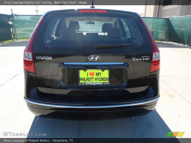 Black Noir Pearl / Beige 2012 Hyundai Elantra GLS Touring