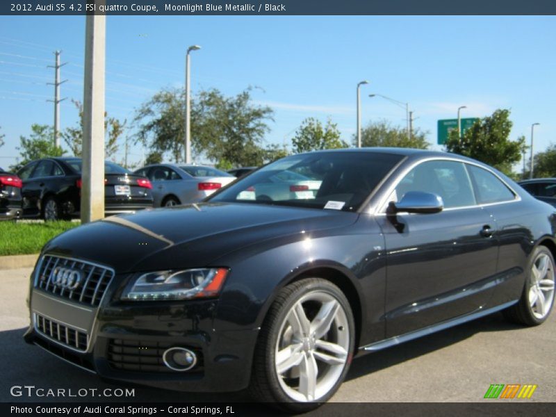 Moonlight Blue Metallic / Black 2012 Audi S5 4.2 FSI quattro Coupe