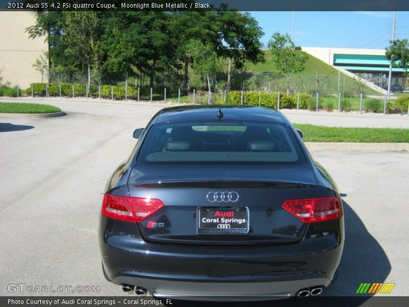 Moonlight Blue Metallic / Black 2012 Audi S5 4.2 FSI quattro Coupe