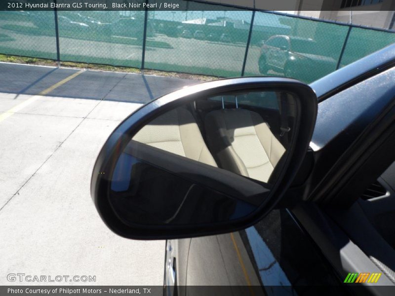 Black Noir Pearl / Beige 2012 Hyundai Elantra GLS Touring