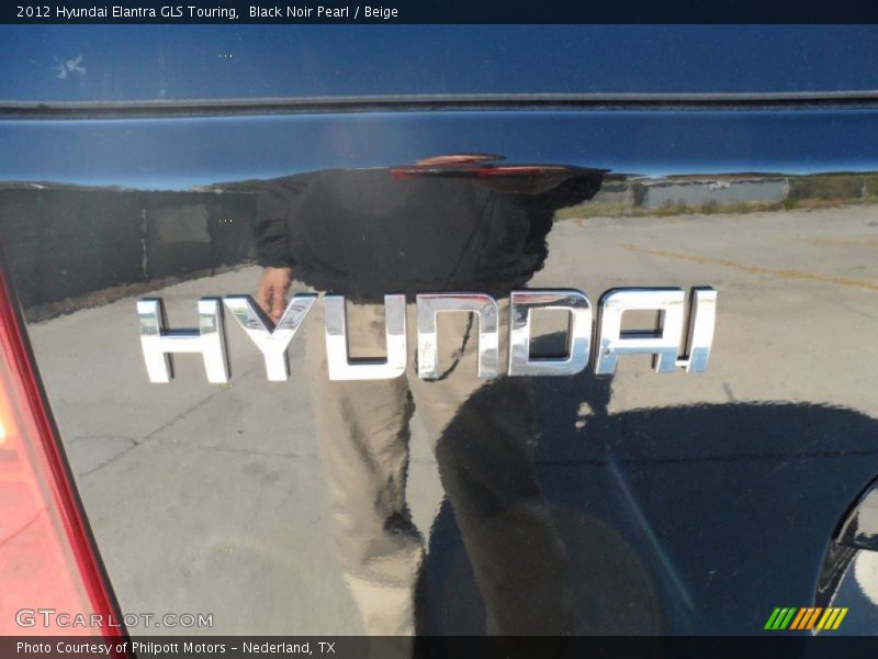 Black Noir Pearl / Beige 2012 Hyundai Elantra GLS Touring