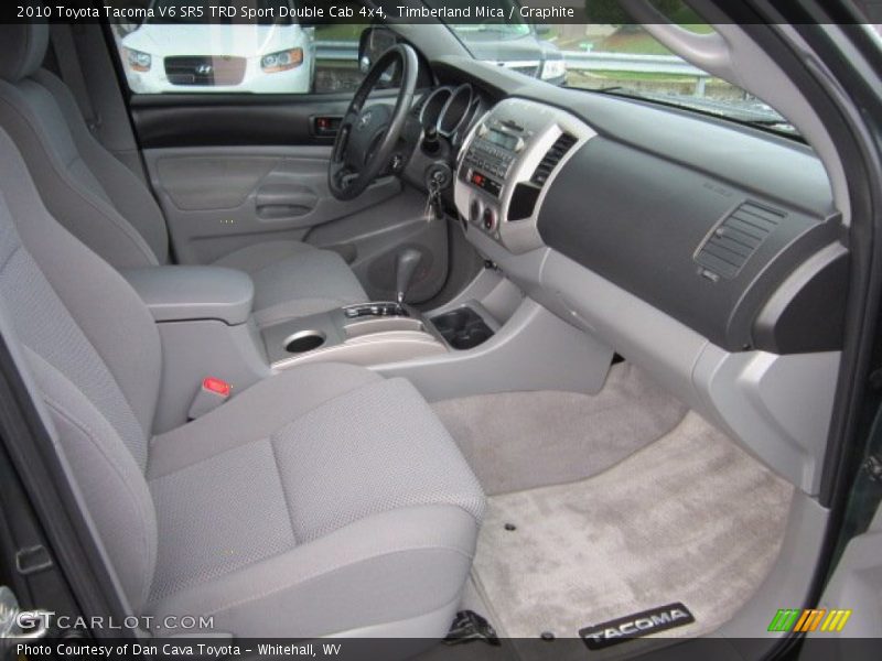  2010 Tacoma V6 SR5 TRD Sport Double Cab 4x4 Graphite Interior