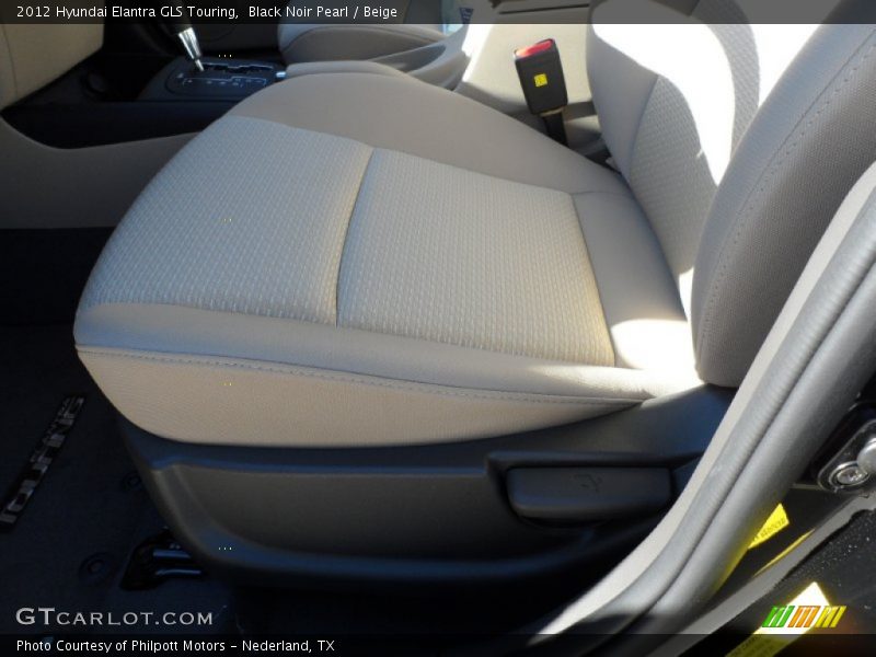 Black Noir Pearl / Beige 2012 Hyundai Elantra GLS Touring