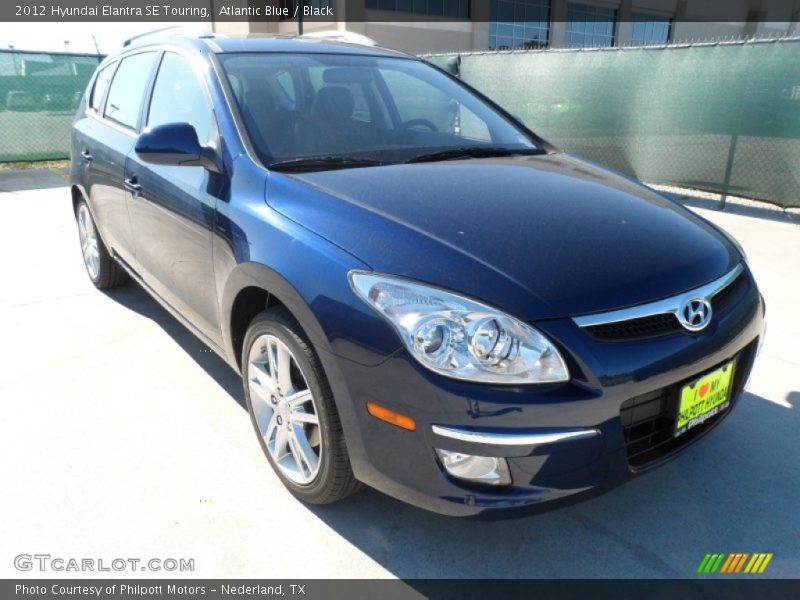 Atlantic Blue / Black 2012 Hyundai Elantra SE Touring