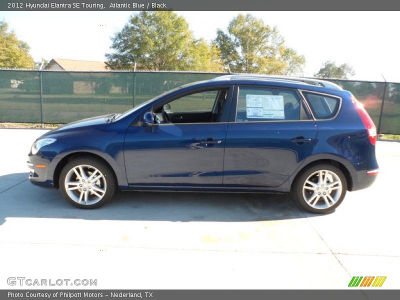 Atlantic Blue / Black 2012 Hyundai Elantra SE Touring