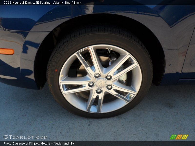 Atlantic Blue / Black 2012 Hyundai Elantra SE Touring