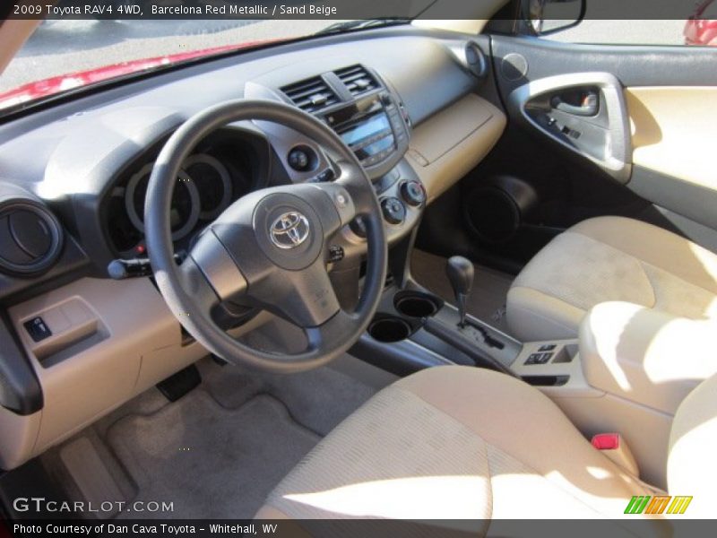 Barcelona Red Metallic / Sand Beige 2009 Toyota RAV4 4WD
