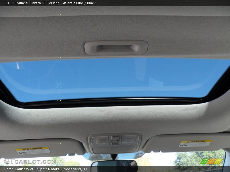 Atlantic Blue / Black 2012 Hyundai Elantra SE Touring