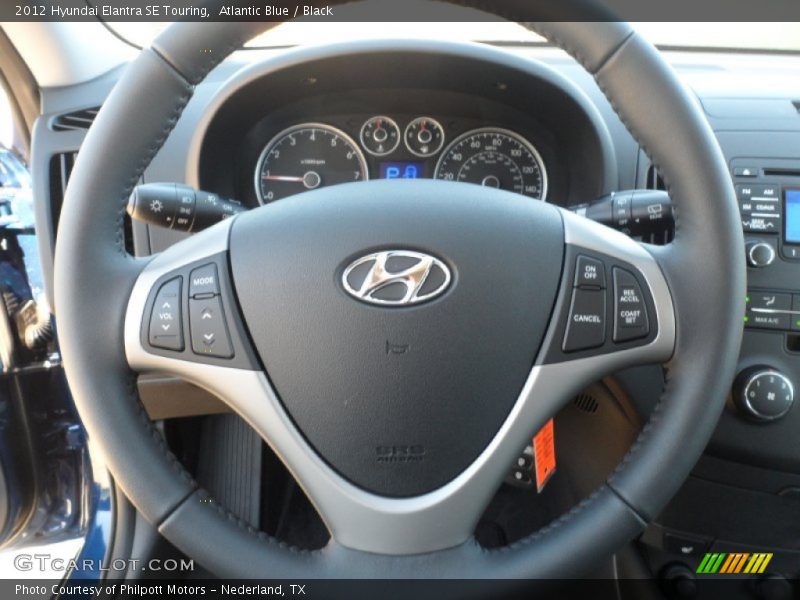 Atlantic Blue / Black 2012 Hyundai Elantra SE Touring