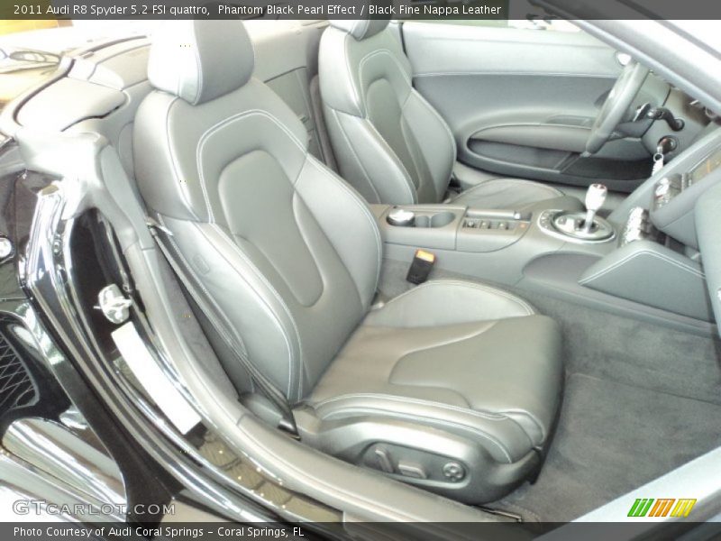  2011 R8 Spyder 5.2 FSI quattro Black Fine Nappa Leather Interior