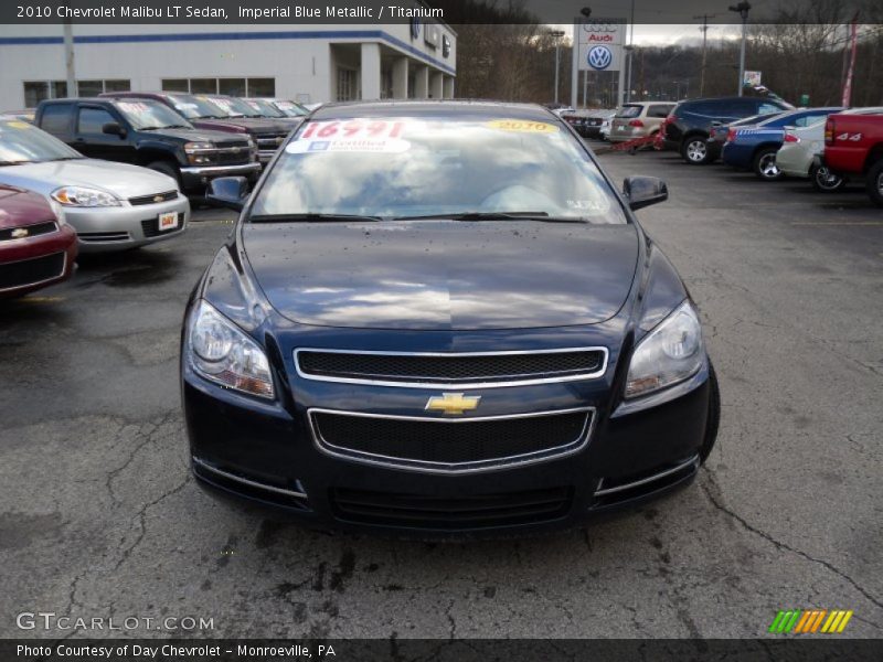 Imperial Blue Metallic / Titanium 2010 Chevrolet Malibu LT Sedan