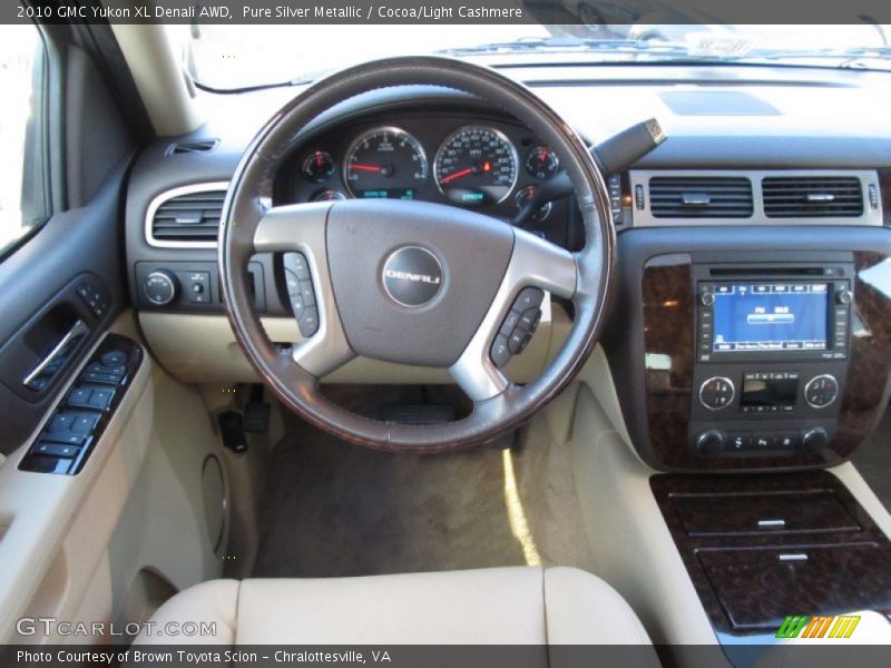 Pure Silver Metallic / Cocoa/Light Cashmere 2010 GMC Yukon XL Denali AWD