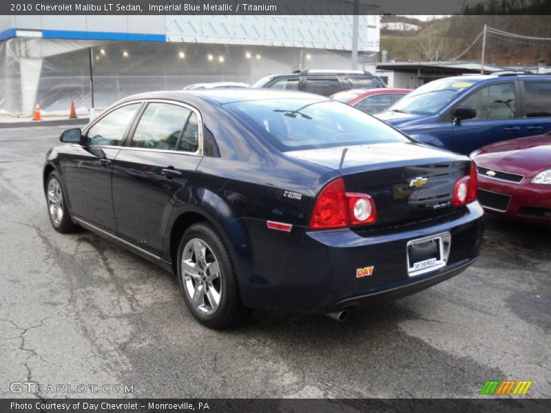 Imperial Blue Metallic / Titanium 2010 Chevrolet Malibu LT Sedan