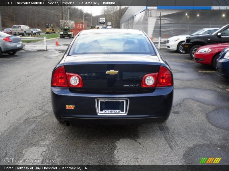 Imperial Blue Metallic / Titanium 2010 Chevrolet Malibu LT Sedan