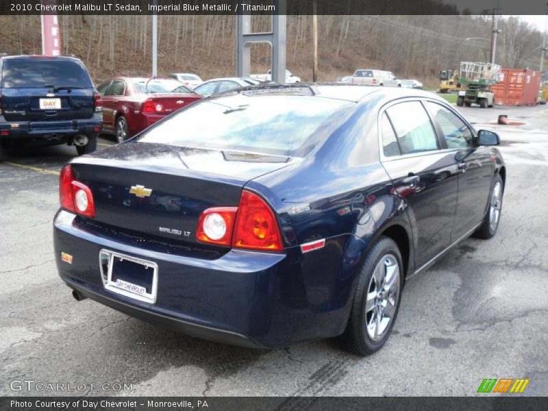 Imperial Blue Metallic / Titanium 2010 Chevrolet Malibu LT Sedan
