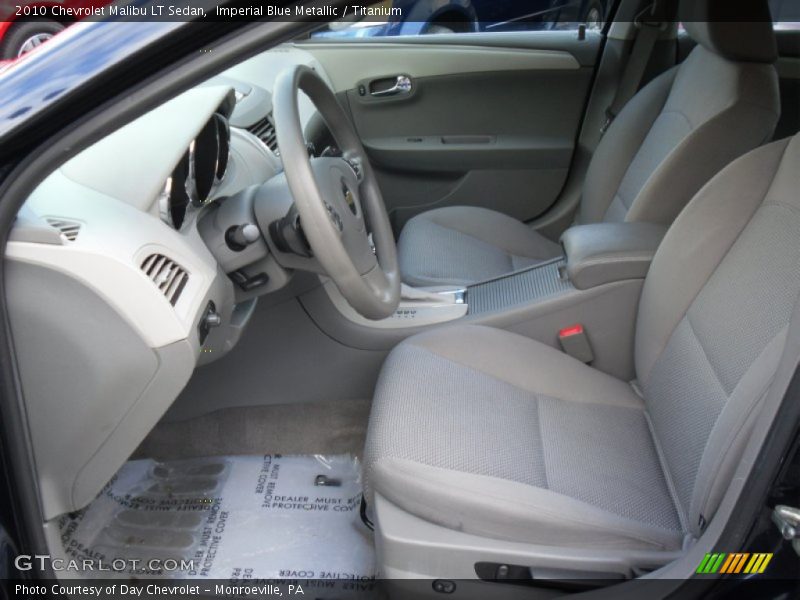 Imperial Blue Metallic / Titanium 2010 Chevrolet Malibu LT Sedan