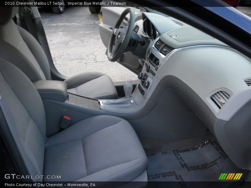 Imperial Blue Metallic / Titanium 2010 Chevrolet Malibu LT Sedan