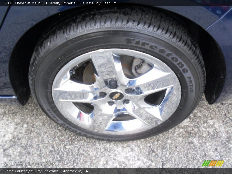 Imperial Blue Metallic / Titanium 2010 Chevrolet Malibu LT Sedan