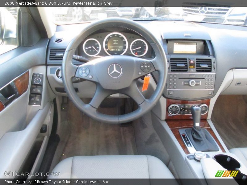 Pewter Metallic / Grey 2008 Mercedes-Benz C 300 Luxury