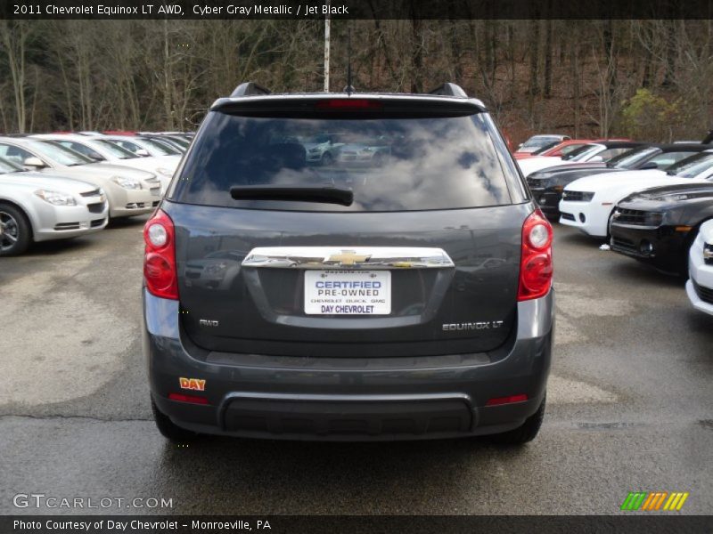 Cyber Gray Metallic / Jet Black 2011 Chevrolet Equinox LT AWD