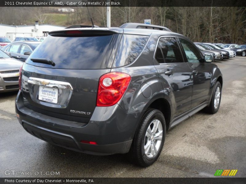 Cyber Gray Metallic / Jet Black 2011 Chevrolet Equinox LT AWD