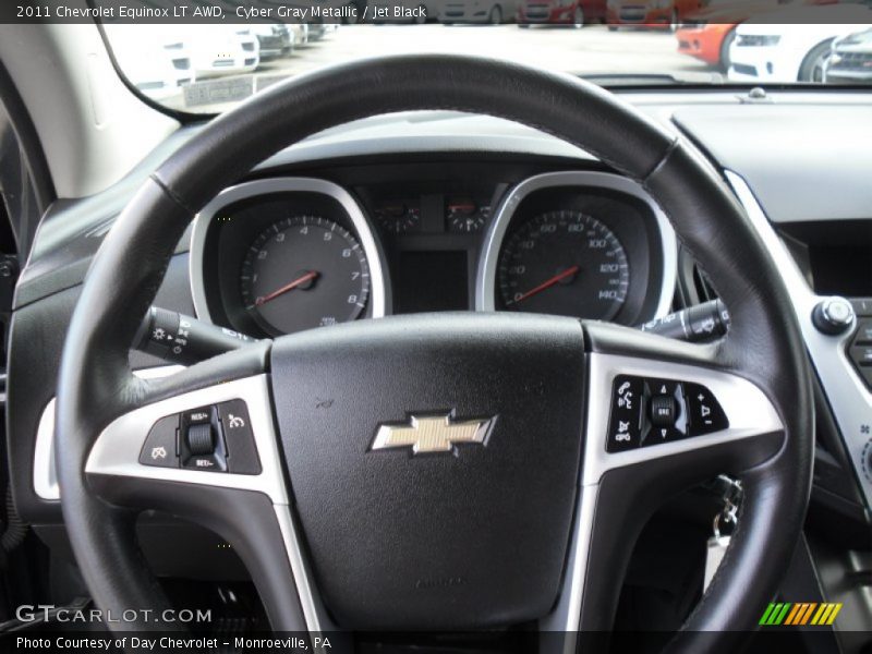 Cyber Gray Metallic / Jet Black 2011 Chevrolet Equinox LT AWD