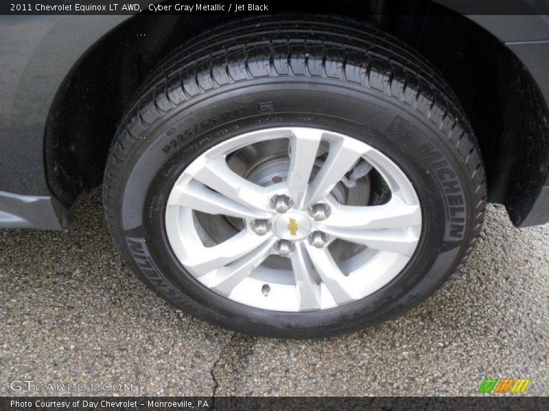 Cyber Gray Metallic / Jet Black 2011 Chevrolet Equinox LT AWD