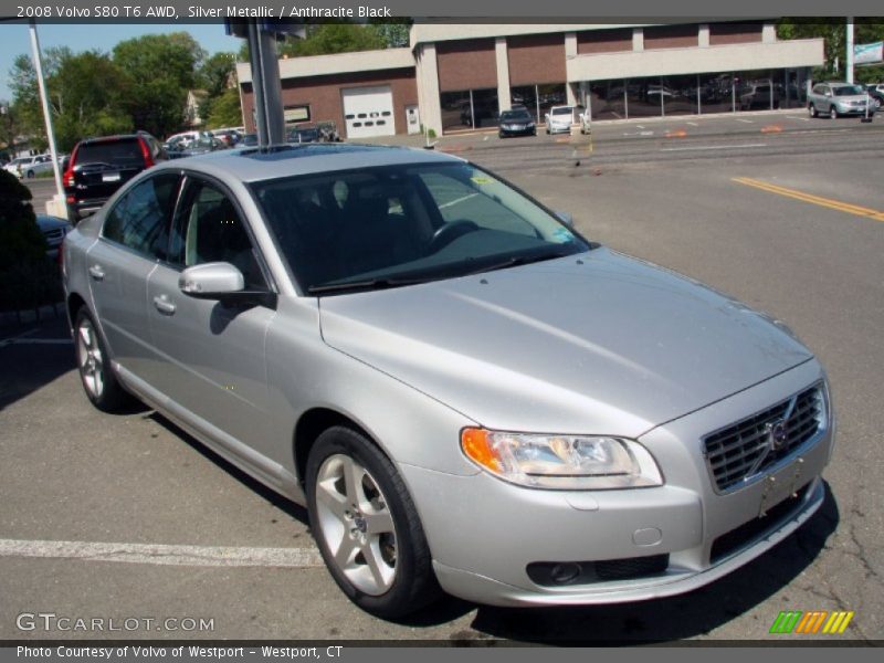 Silver Metallic / Anthracite Black 2008 Volvo S80 T6 AWD