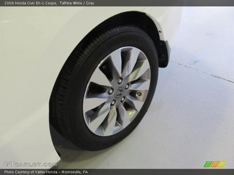 Taffeta White / Gray 2009 Honda Civic EX-L Coupe