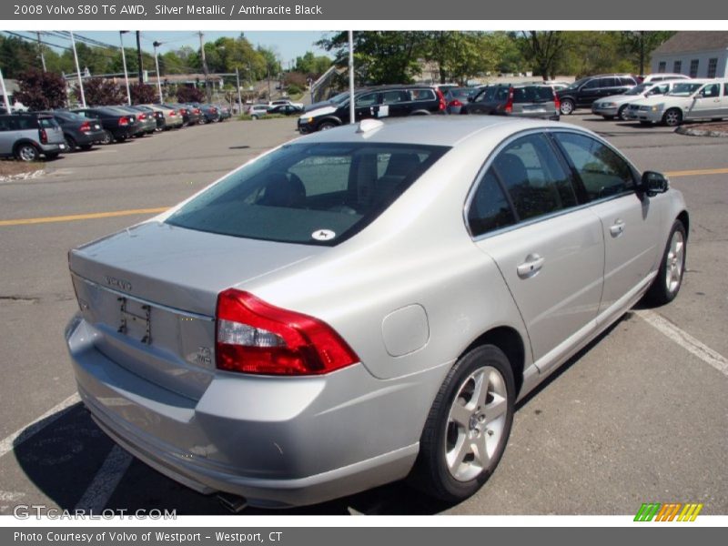 Silver Metallic / Anthracite Black 2008 Volvo S80 T6 AWD