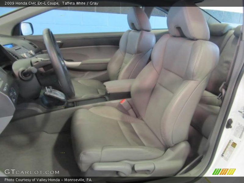 Taffeta White / Gray 2009 Honda Civic EX-L Coupe