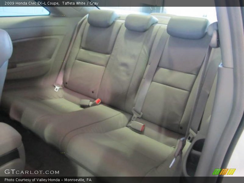 Taffeta White / Gray 2009 Honda Civic EX-L Coupe