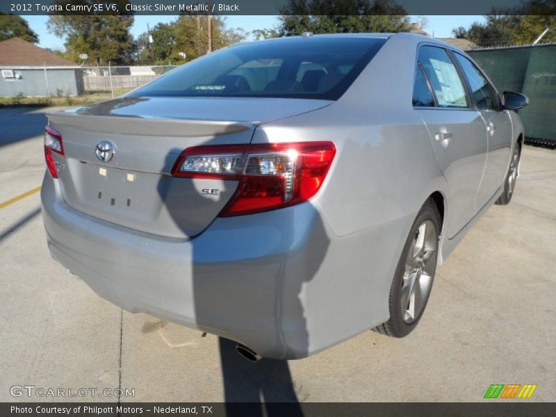 Classic Silver Metallic / Black 2012 Toyota Camry SE V6