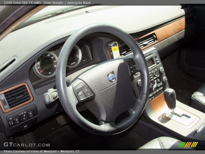 Silver Metallic / Anthracite Black 2008 Volvo S80 T6 AWD