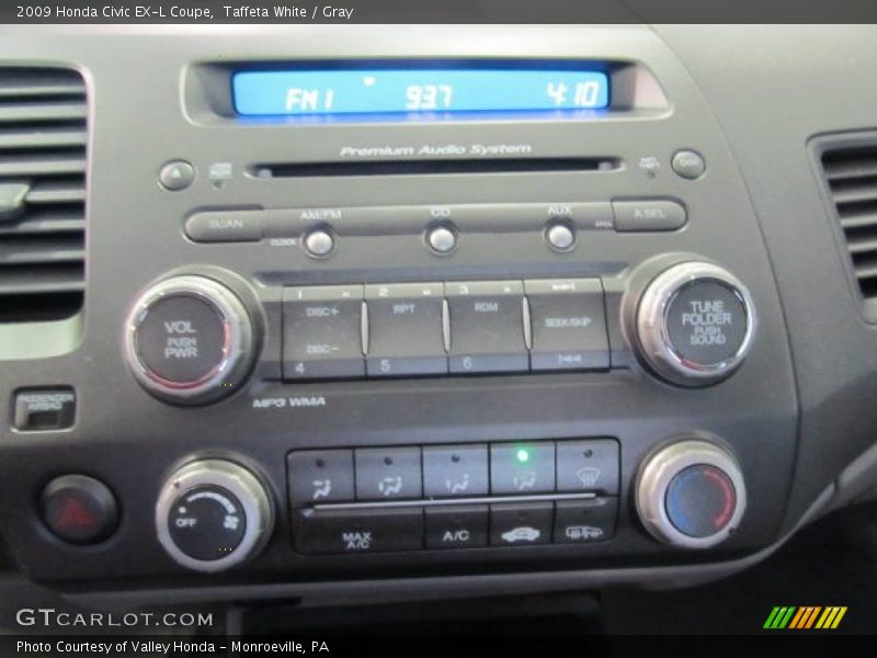 Taffeta White / Gray 2009 Honda Civic EX-L Coupe