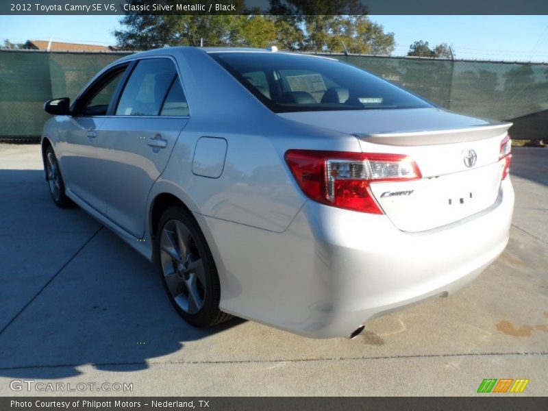 Classic Silver Metallic / Black 2012 Toyota Camry SE V6