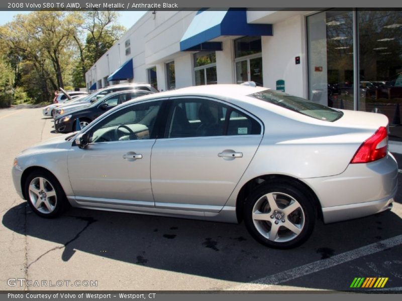 Silver Metallic / Anthracite Black 2008 Volvo S80 T6 AWD