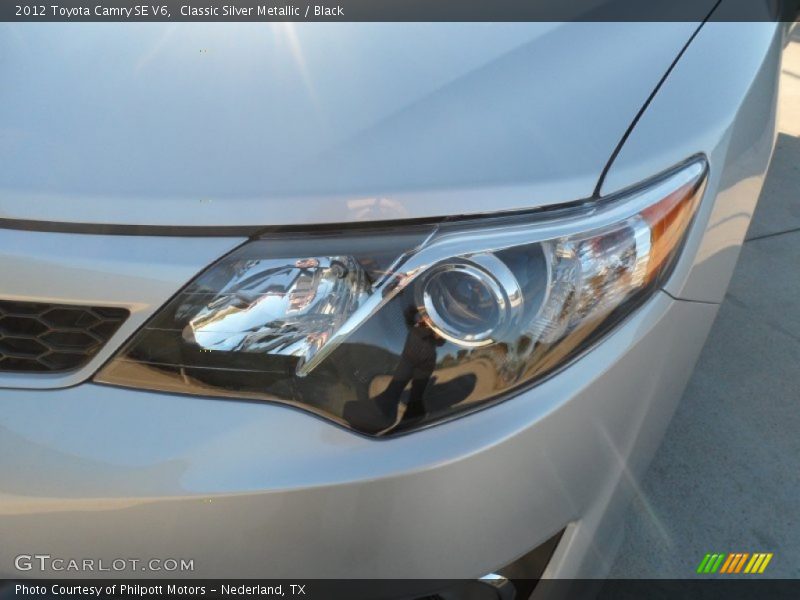 Classic Silver Metallic / Black 2012 Toyota Camry SE V6