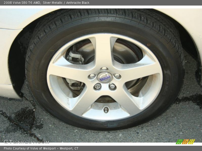Silver Metallic / Anthracite Black 2008 Volvo S80 T6 AWD