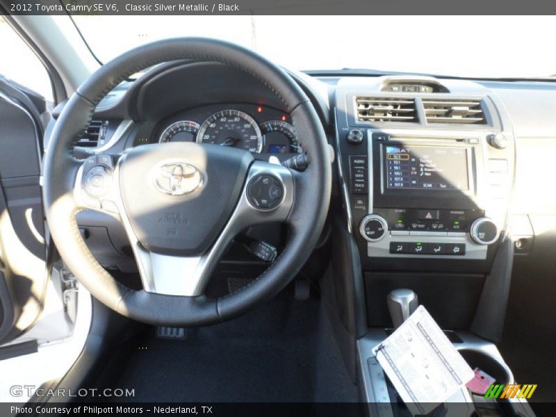 Classic Silver Metallic / Black 2012 Toyota Camry SE V6