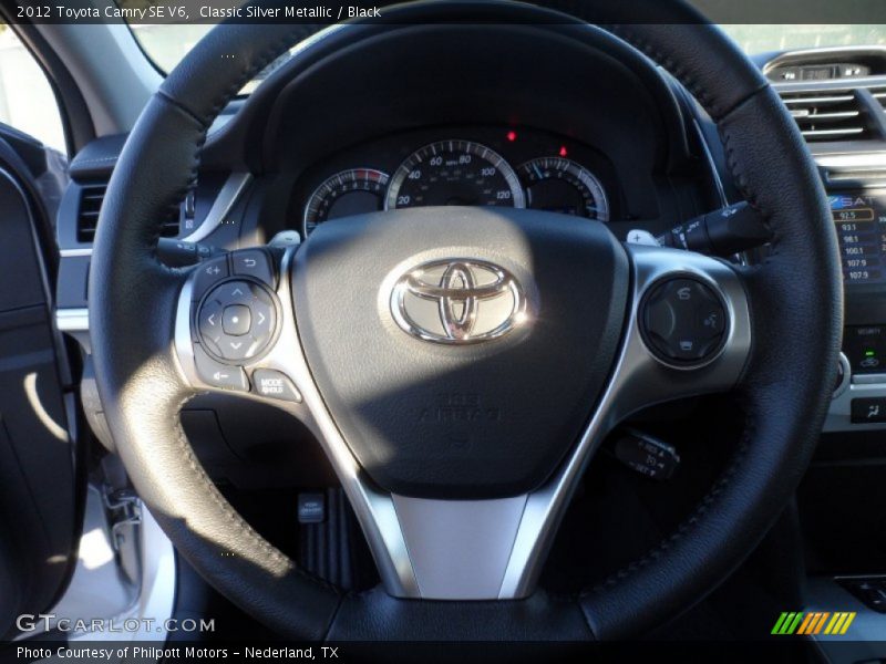 Classic Silver Metallic / Black 2012 Toyota Camry SE V6