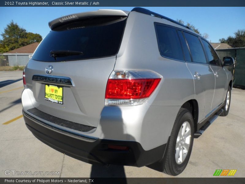 Classic Silver Metallic / Ash 2012 Toyota Highlander